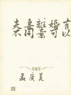 夫妻离婚有一方不同意可以离婚吗