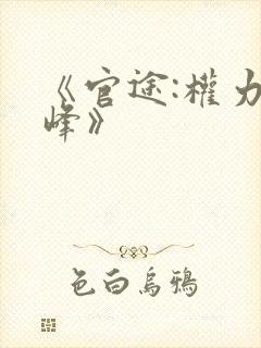 《官途:权力巅峰》