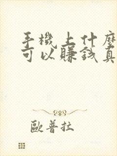 手机上什么平台可以赚钱真实可靠