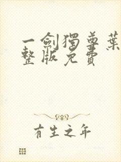 一剑独尊叶玄完整版免费