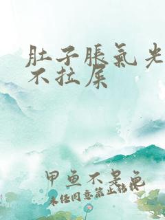 肚子胀气光放屁不拉屎