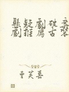 悬疑剧破案电视剧推荐古装