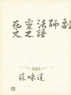 死灵法师副手符文之语
