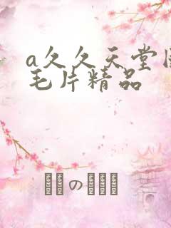 a久久天堂国产毛片精品
