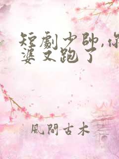 短剧少帅,你老婆又跑了