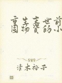 重生末世前疯狂囤物资的小说