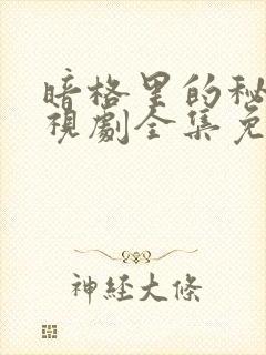 暗格里的秘密电视剧全集免费观看