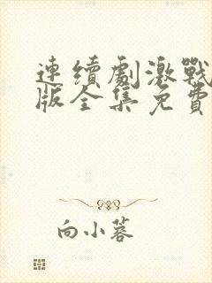 连续剧激战完整版全集免费观看视频