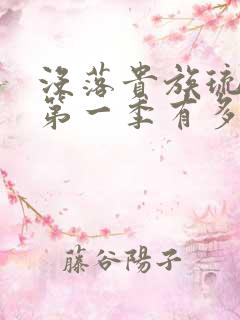 没落贵族琉璃川第一季有多少集