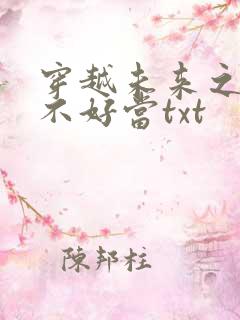 穿越未来之男人不好当txt