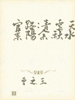 官路:青云天骄叶阳余秋水txt