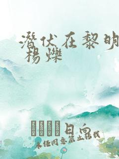 潜伏在黎明之前 杨烁