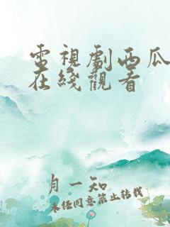 电视剧西瓜免费在线观看