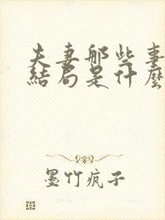 夫妻那些事的大结局是什么