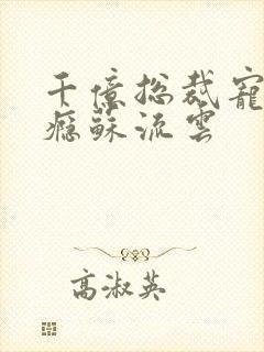 千亿总裁宠妻上瘾苏流云