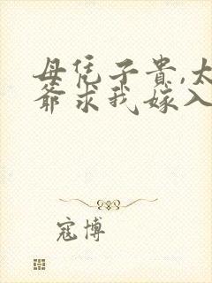 母凭子贵,太子爷求我嫁入豪门