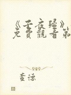 《子夜归》全集免费观看第七集