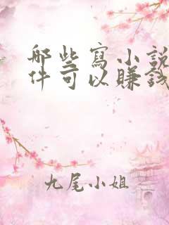 哪些写小说的软件可以赚钱