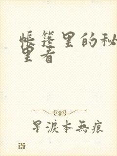 帐篷里的秘密哪里看