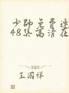 少帅免费连续剧48集高清在线观看