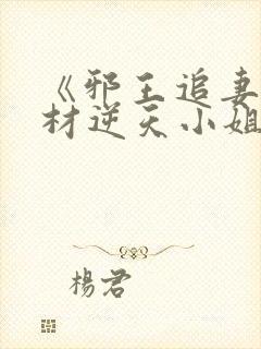 《邪王追妻:废材逆天小姐