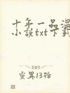 十年一品温如言小说txt下载