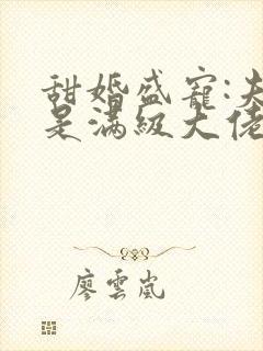 甜婚盛宠:夫人是满级大佬