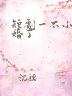 短剧一不小心闪婚了