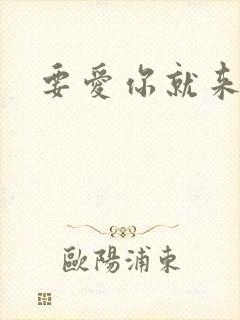 要爱你就来歌词