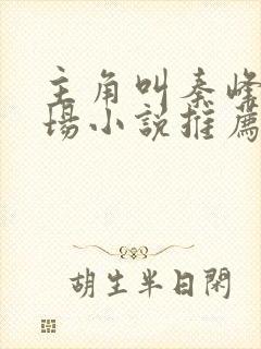 主角叫秦峰的官场小说推荐