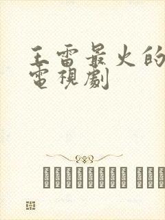 王雷最火的十部电视剧