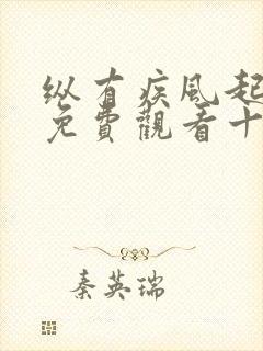 纵有疾风起全集免费观看十五集