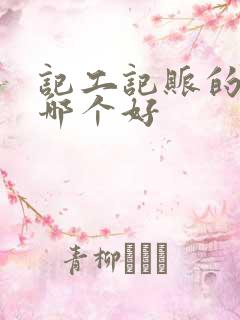 记工记账的软件哪个好