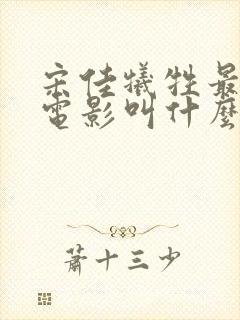 宋佳牺牲最大的电影叫什么