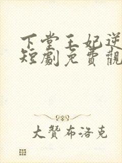 下堂王妃逆袭记短剧免费观看全集