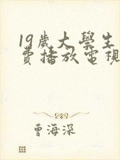 19岁大学生免费播放电视剧中文版