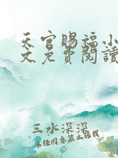 天官赐福小说全文免费阅读未删减无弹窗笔