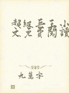 超级兵王小说全文免费阅读全文