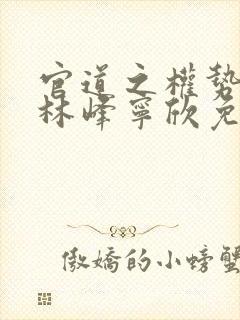 官道之权势滔天林峰宁欣免费阅读493章