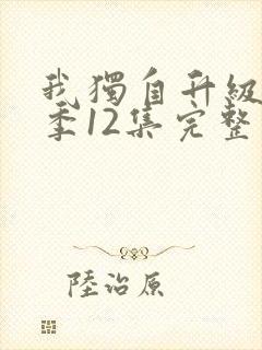 我独自升级第二季12集完整版超前