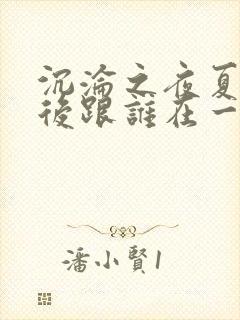 沉沦之夜夏婉最后跟谁在一起了