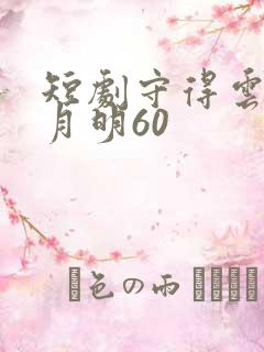 短剧守得云开见月明60