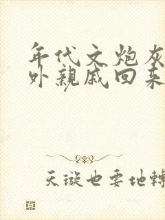 年代文炮灰的海外亲戚回来了小说免费