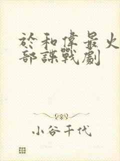 于和伟最火的十部谍战剧