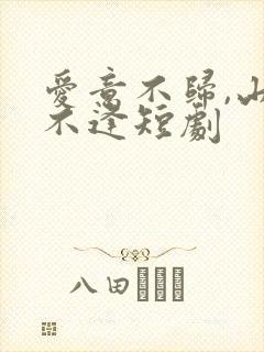 爱意不归,山水不逢短剧