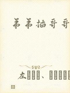 弟弟插哥哥小说