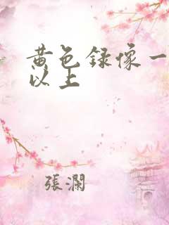 黄色录像一级片以上