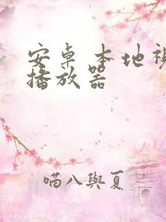 安卓 本地视频播放器