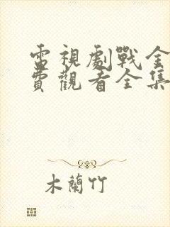 电视剧战金岭免费观看全集