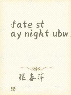 fate stay night ubw在线播放